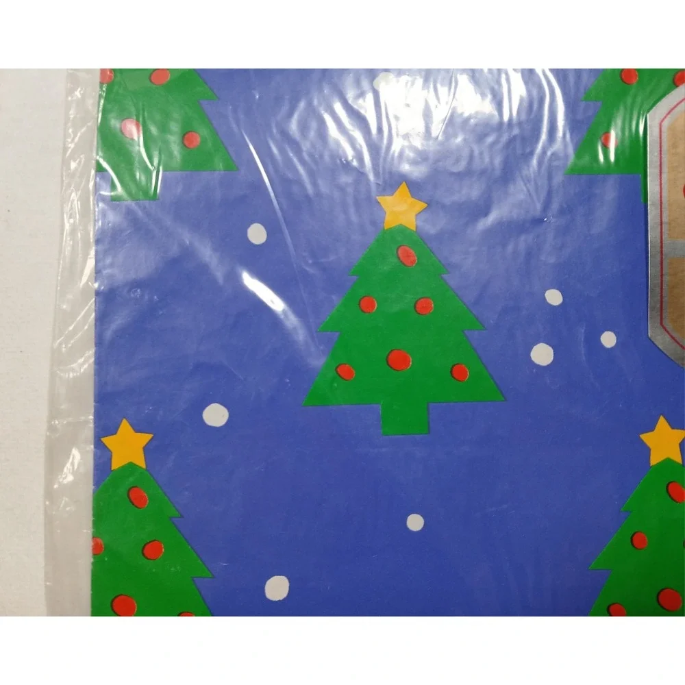 Vtg Hallmark Christmas Gift Wrap Paper Sheets NOS Sealed Lot of 2 Cardinals/Tree